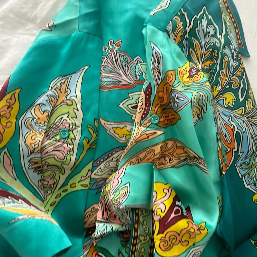 Alemais Franca shirt, size 4 US, silk satin, mint condition - Picture 6 of 11